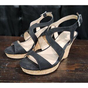 Charles by Charles David Damon Cork Wedge Sandal/Sz. 6.5M-EUC!